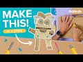 How to make a cardboard puppet  no tape or glue needed