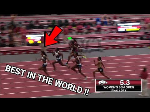 Fastest in The World !!! Aleia Hobbs Destroys Everyone in 60m!! | Arkansas Invitational 2023