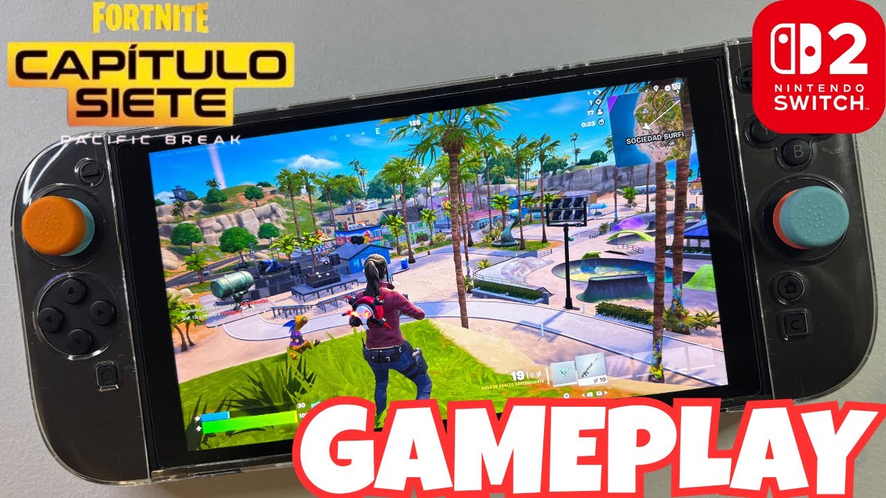 Fortnite Capítulo 7 en Nintendo Switch 2 (Modo Portátil)-Gameplay sin ...