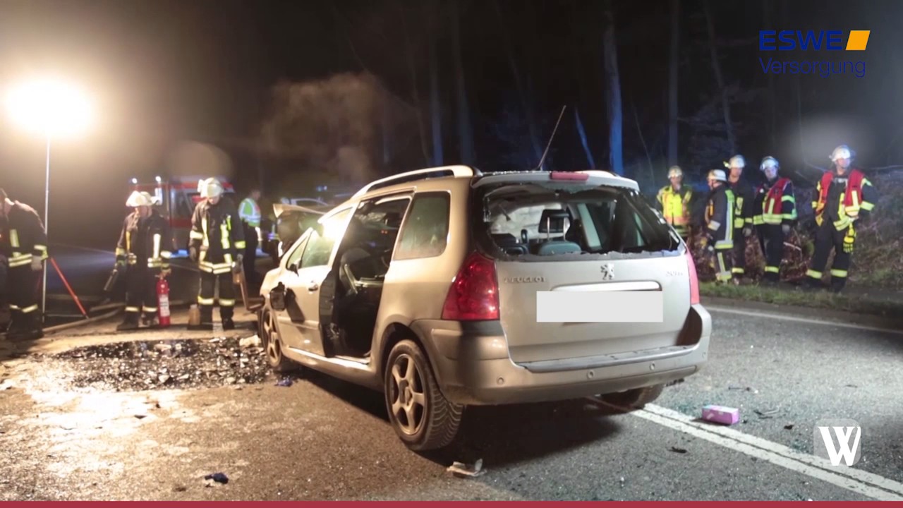 Unfall auf B260 bei Schlangenbad