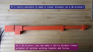 Linear Actuator | 3D printed | DIY
