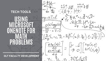 Using Microsoft OneNote for Math Problems