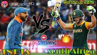 INDIA VS SOUTH AFRICA | WORLD CUP 2019 | LIVE STREAMING IN REAL CRICKET 19 screenshot 4