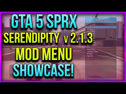 GTA 5 PS3 1.27, GTA 5 SERENDIPITY SPRX MOD MENU SHOWCASE 1.27