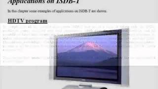 ISDB-T Integrated Services Digital Broadcasting Terrestrial