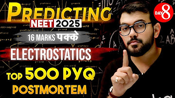 Top 500 Physics PYQ Questions | Electrostatics PYQ | NEET 2026 Physics PAPER Prediction #8