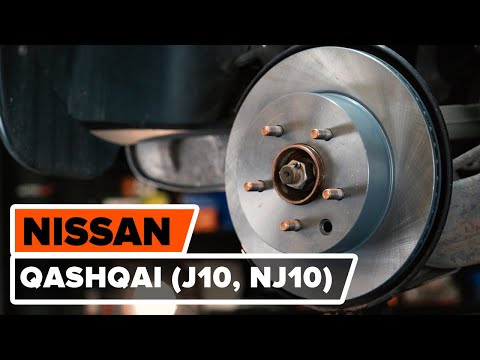 Cómo cambiar los discos de freno parte trasera en NISSAN QASHQAI (J10, NJ10) [TUTORIAL DE AUTODOC]