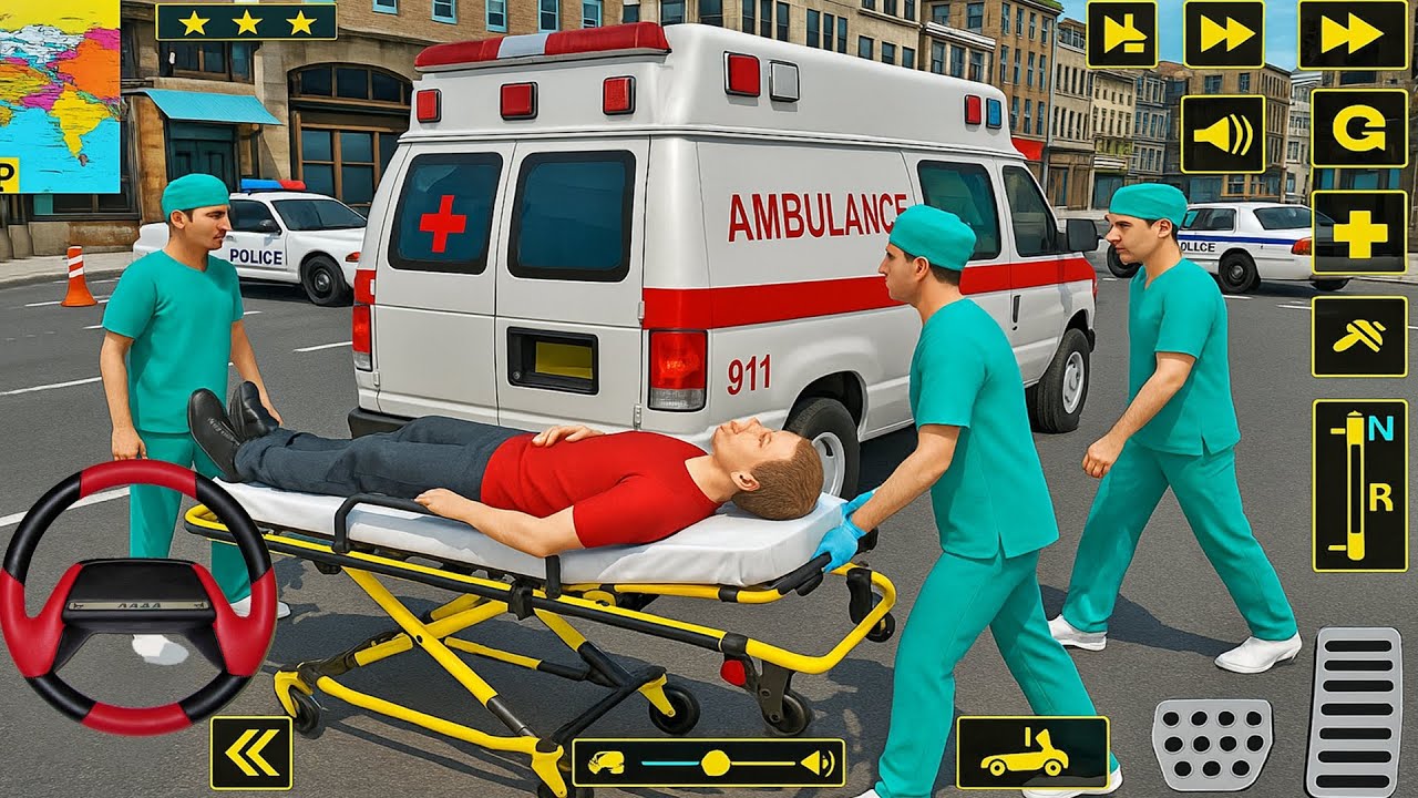 City Ambulance Rescue Driving - Emergency Ambulance Simulation 3D - gameplay Android Ep4