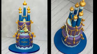 Princess Jasmine & Aladdin Castle Cake