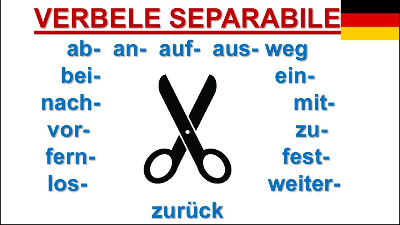 🇩🇪Verbele cu particulă separabilă! Top cele mai importante verbe separabile!