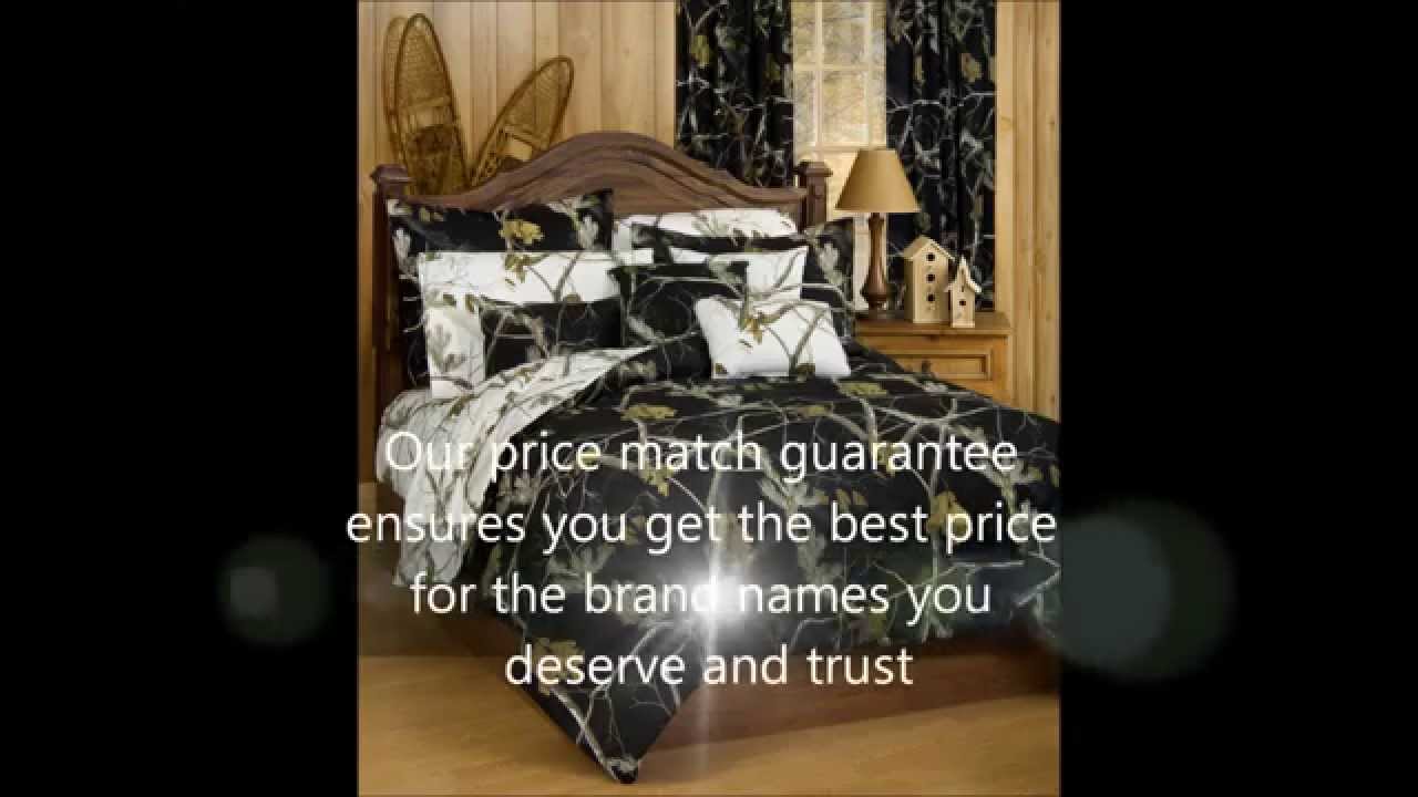 Realtree Black Camo Bedding