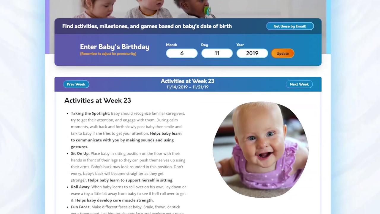 Baby Games Calendar By Pathways YouTube Baby games calendar by pathways youtube