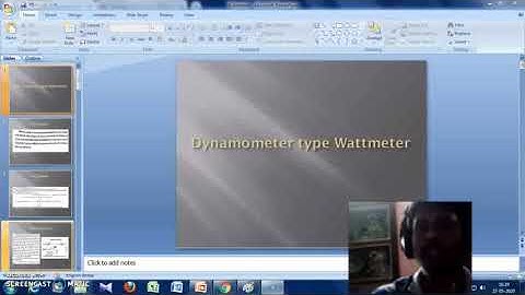 Dynamometer type Wattmeter 1