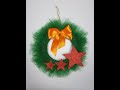 How to make Christmas Tulle Wreath || Christmas crafts 2024 - CRADTMANIA