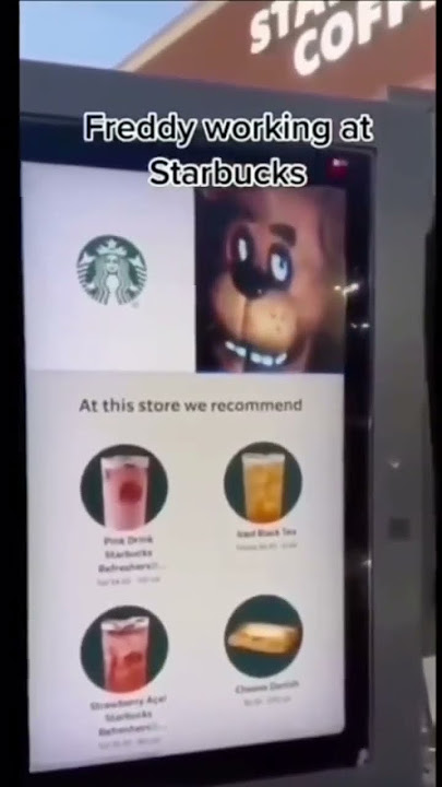 Freddy at starbuck??!  #starbucks #starbuckscoffee #shorts #reels #memes