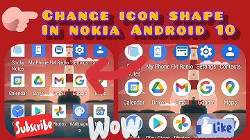 how to change icon shape in nokia Android 10 update || change icon shape || icon shape in nokia ||