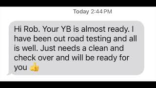 I got a Text...Further YB Update 15th April...