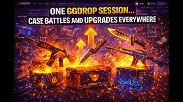 ONE GGDROP SESSION… CASE BATTLES AND UPGRADES EVERYWHERE (GGDROP) USE MY CODE: YUMBO