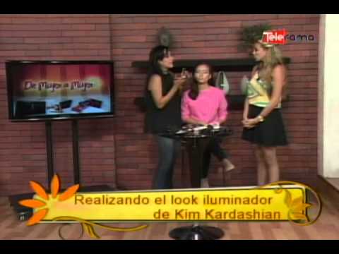 Realizando el look iluminador de Kim Kardashian