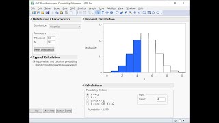 Binomial Probability Calculator JMP Pro 16