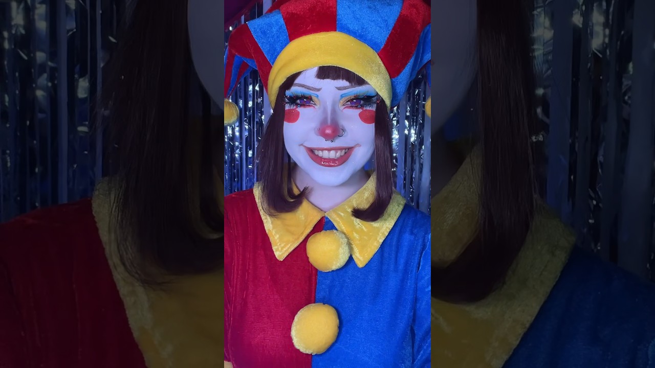☹️☹️☹️ #cartoon #cosplay #cosplayer #theamazingdigitalcircus #tadc #pomni #makeup
