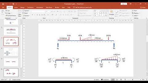 EXCEL FEM analysis of simply supported beam with microsoft excel