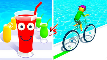 Juice Run vs Big Bike Run 🔥 Walkthrough Gameplay – All Levels UNLOCKED | EPIC 891