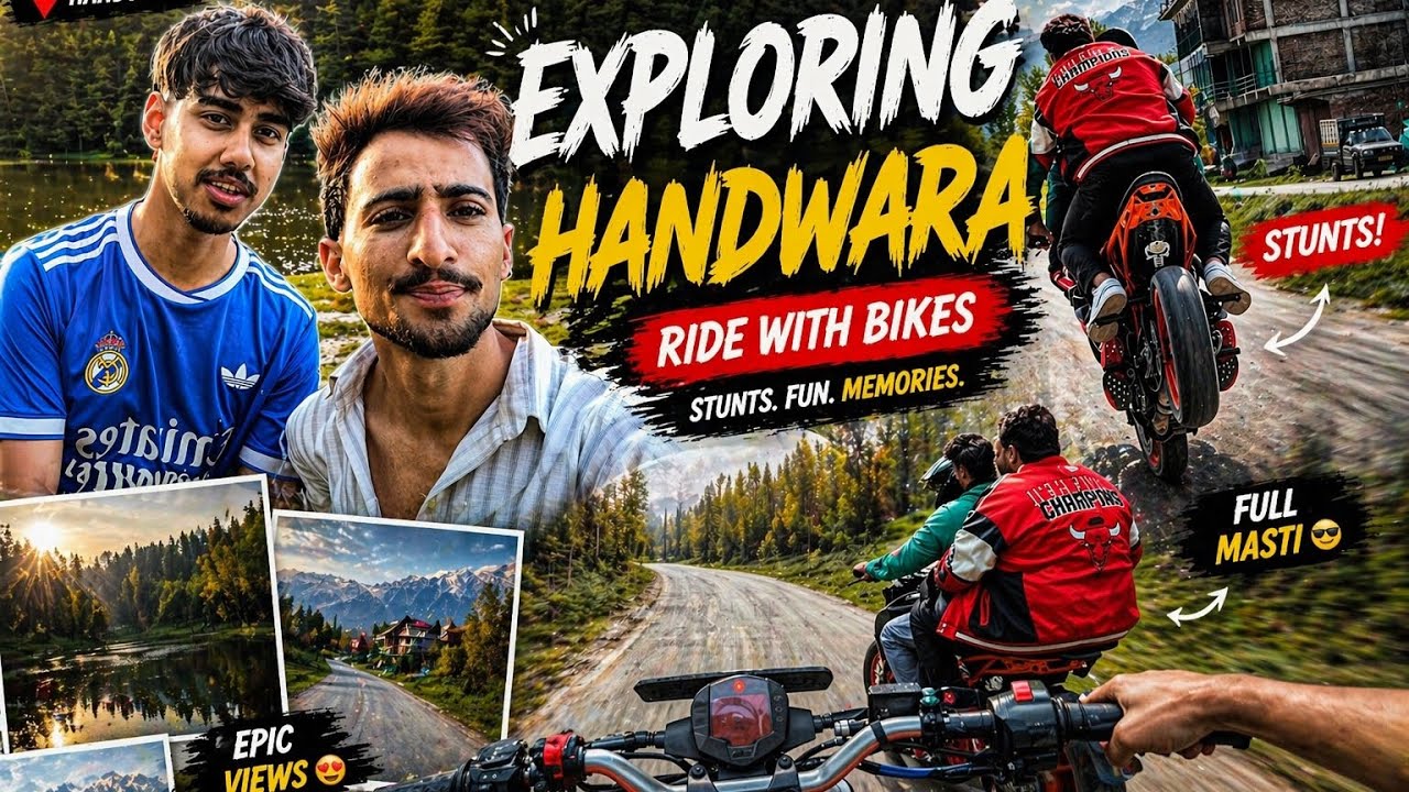 Exploring Handwara On Bikes 🏍️| Epic Ride with friends - YouTube