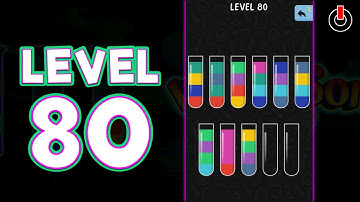 Water Color Sort Level 80 Solution