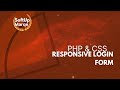 How to Create a Responsive Login and Signup Form Using HTML, CSS, and JavaScript | Beginner Tutorial