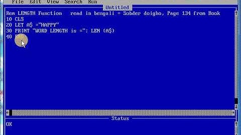 Q Basic   LEN Function