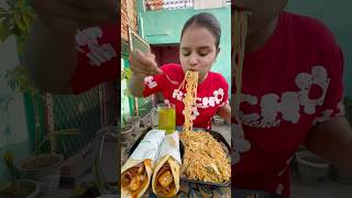 Watch full video on our youtube channel👆Hakka noodle’s with paneer kati roll😋 #food #viral #shorts