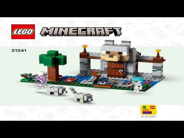 LEGO Instructions - Minecraft - 21261 - The Wolf Stronghold - YouTube