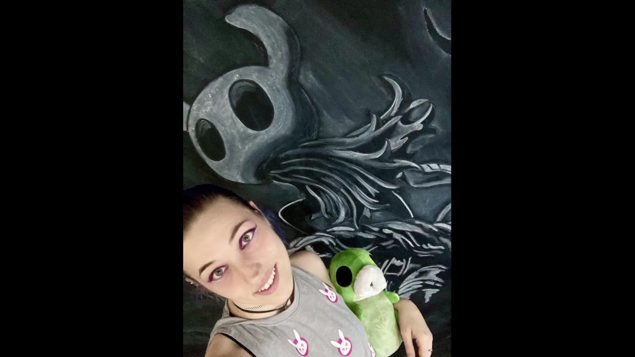 Hollow Knight Timelapse Chalk Drawing