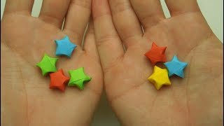 Как сделать маленькую 3д звезду из бумаги. Оригами.