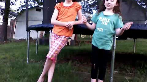 Sibling gymnastics challenge with Rachel huddleston!