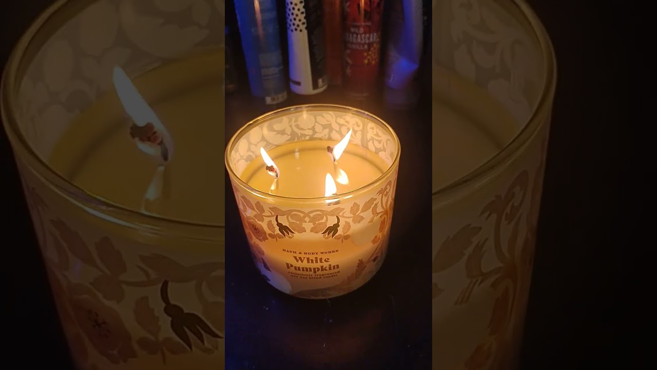 Bath & Body Works Fall 2 "White Pumpkin" 3 Wick Candle Review