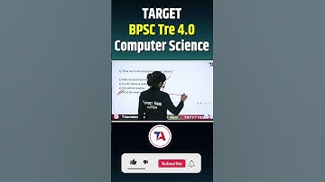 📅 #QuizTime Computer Science MCQ 🔥Target BPSC TRE 4.0 Vacancy 2025 #bpscvacancy2025 #bpscvacancy