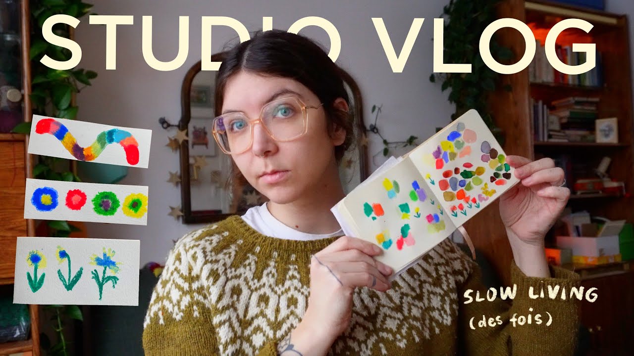 studio reset 🎨 comment je gères mes matériaux d'art ⛄️ slow living vlog