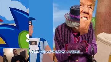 We Are Number One but its a crappy splitscreen video mashup wtih TTS and instrumental audio tracks