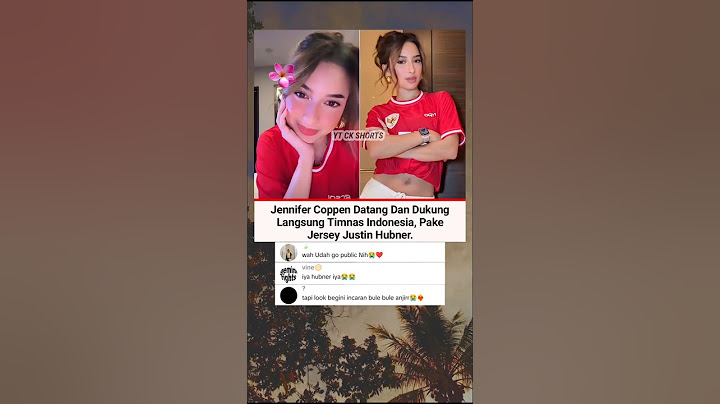 Pesona Jennifer Coppen Pakai Jersey Justin Hubner Saat Nonton Timnas Indonesia