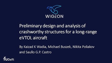 AIAA SciTech 2022 - Preliminary design of crashworthy structures for eVTOL aircraft