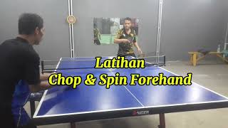 Kombinasi Forehand Spin & Backhand..!! Latihan Tenis Meja Kelas Penghobby 🏓