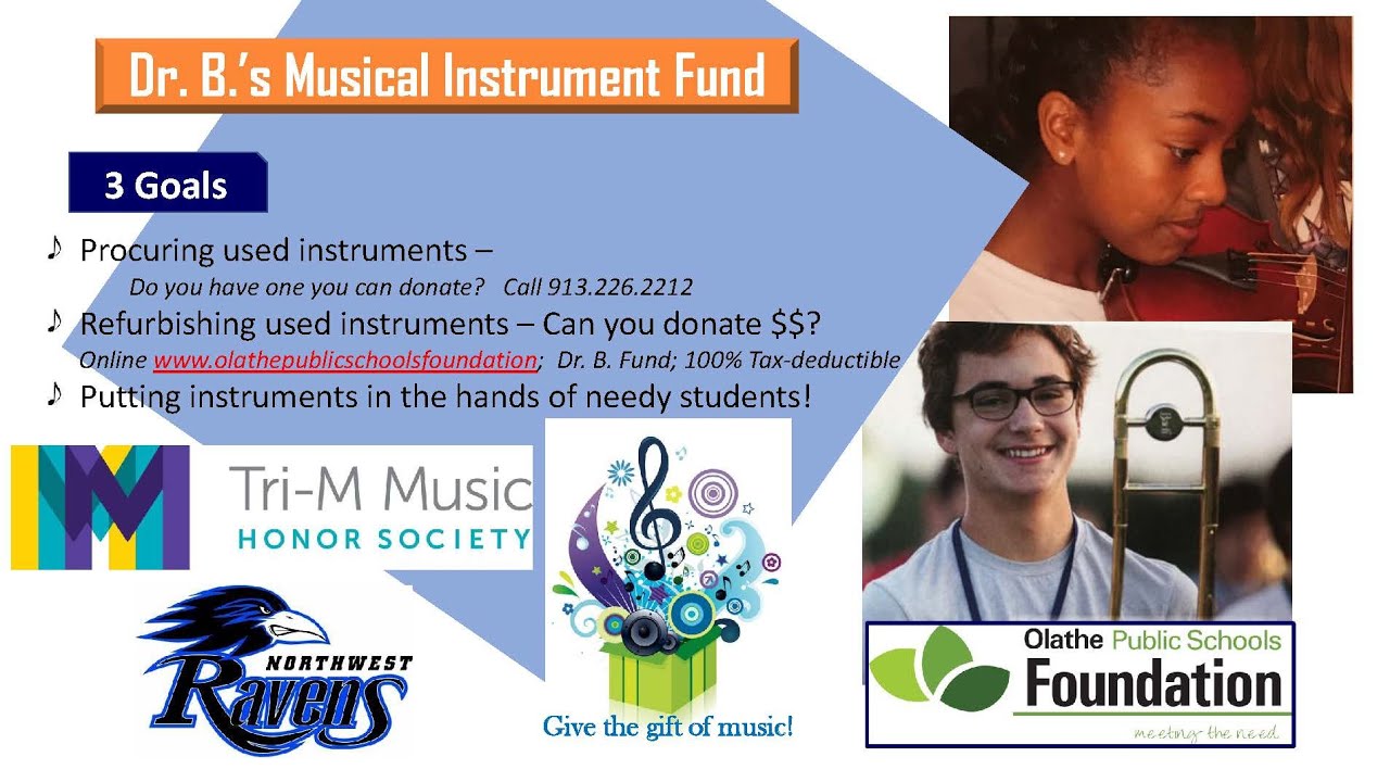 TriM Music Honor Society at Olathe Northwest High School Support Dr. B