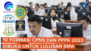 10 Formasi CPNS dan PPPK 2023 yang Dibuka untuk Lulusan SMA, Apa Saja?