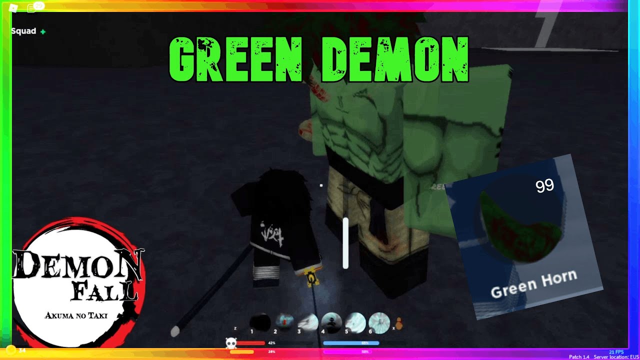 2023 Green demon demonfall red that 