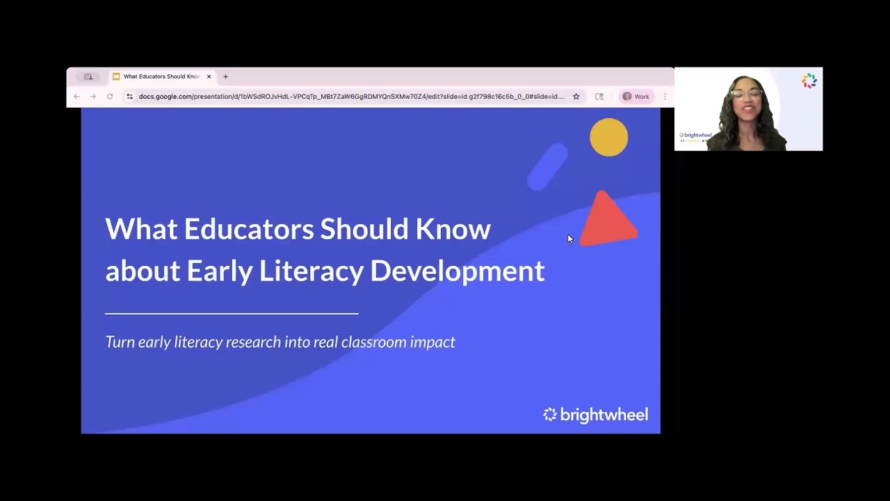 What Educators Should Know about Early Literacy Development