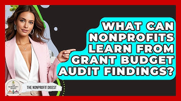 What Can Nonprofits Learn From Grant Budget Audit Findings? - The Nonprofit Digest