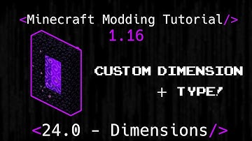 Minecraft Modding Tutorial 1.16 | 24.0 - Dimensions