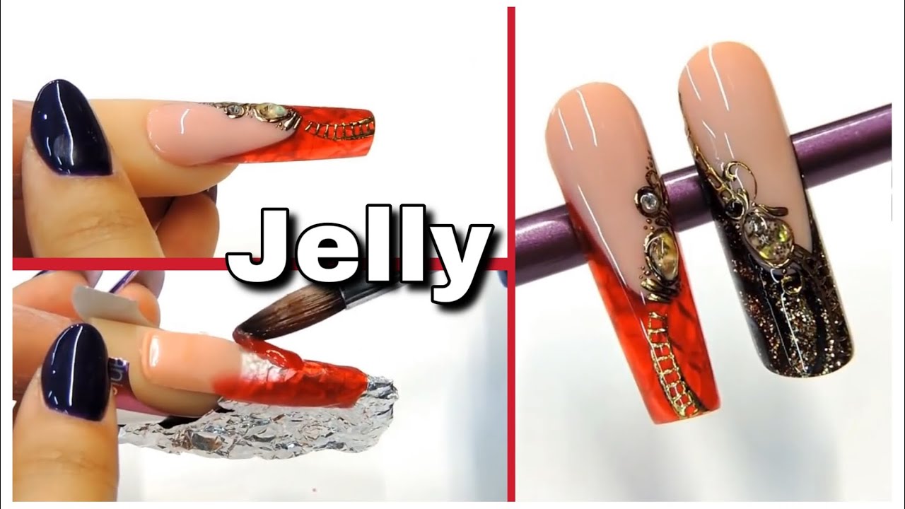 Uñas Efecto Jelly ❤️ Efecto Gelatina(Hielo)/Gemas